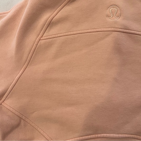 Lululemon Scuba Oversized Funnel Neck Half-Zip Peach / Orange - Picture 7 of 7
